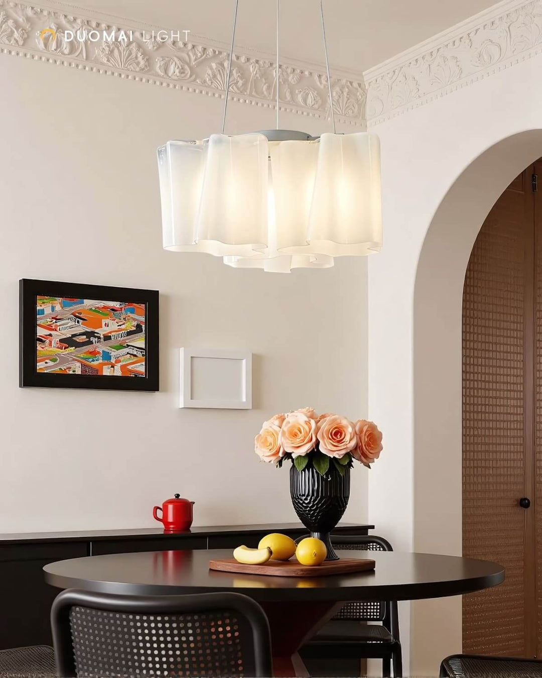 Solune Chandelier - French Light Luxury Creative Glass Decoration