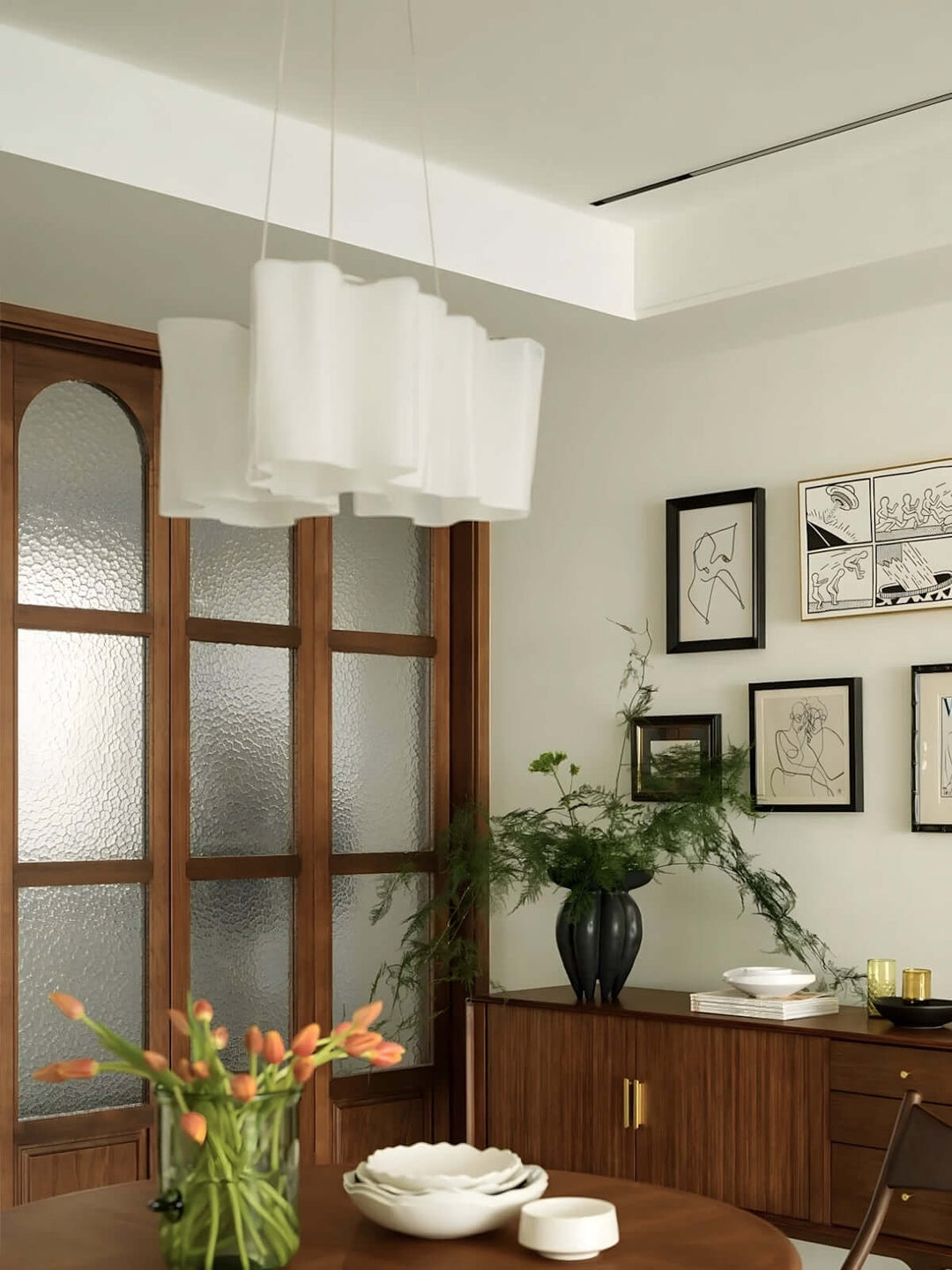 Solune Chandelier - French Light Luxury Creative Glass Decoration