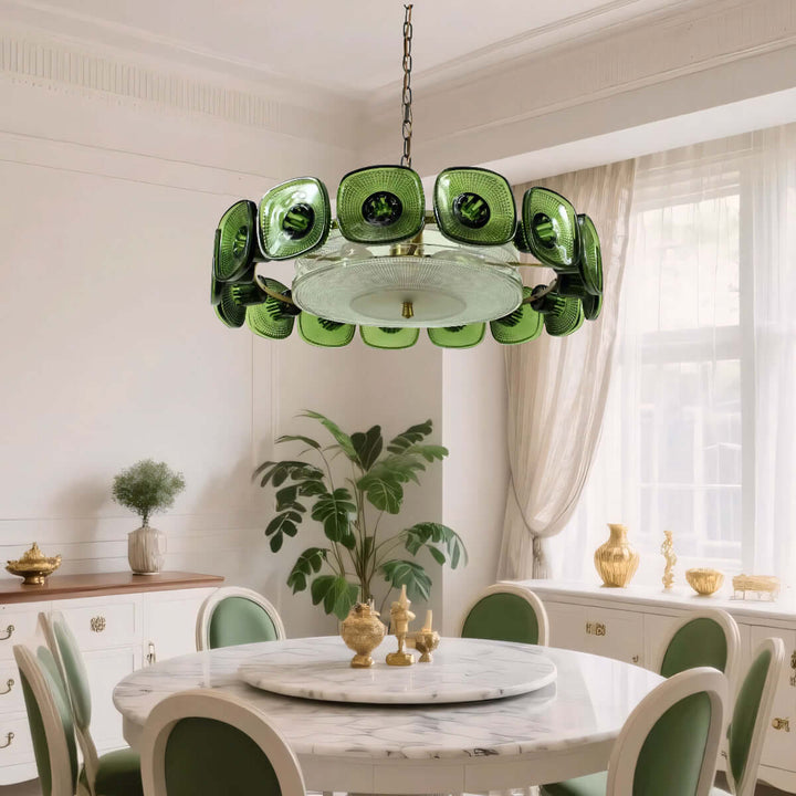 Solvani Chandelier – French Vintage Art Glass Lighting