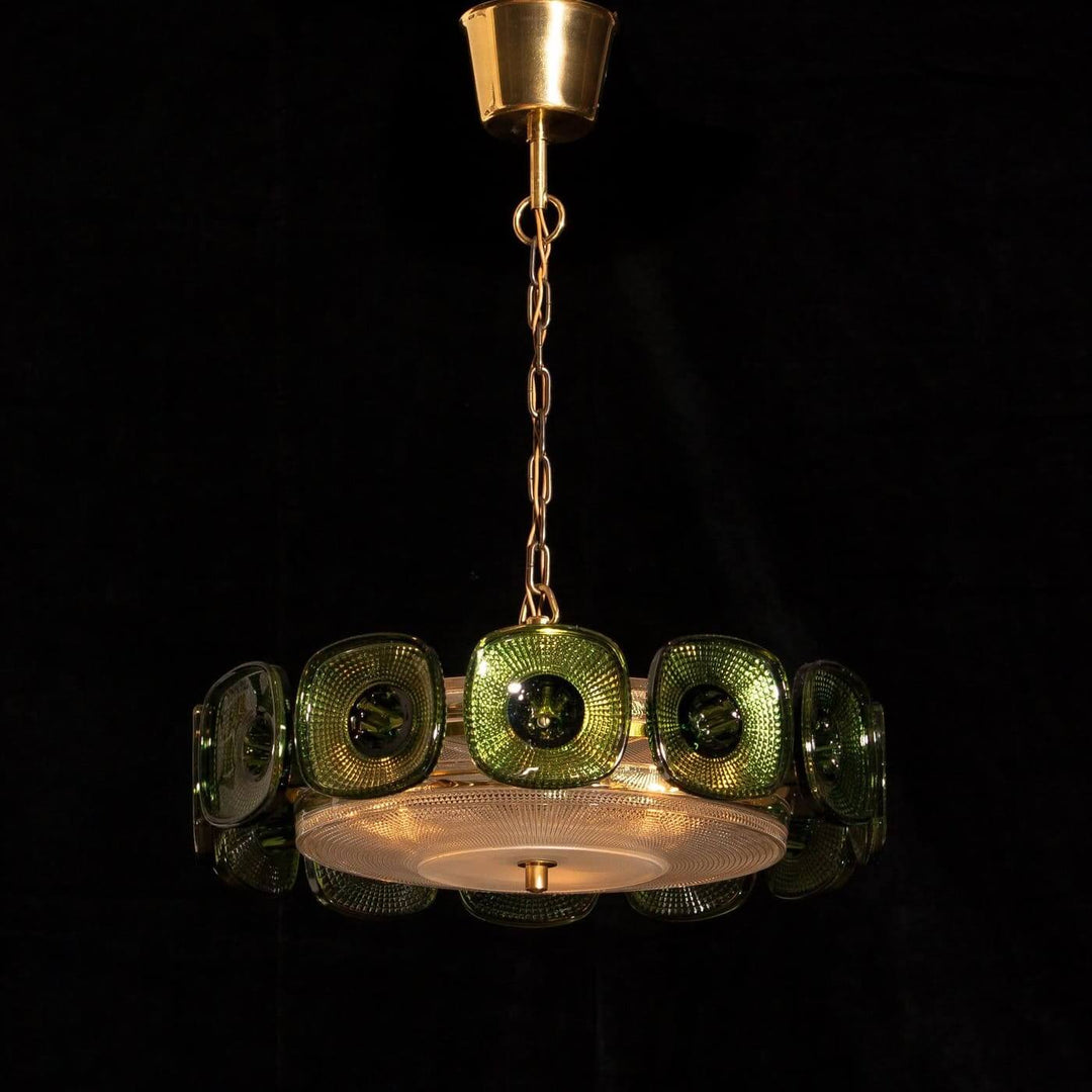 Solvani Chandelier – French Vintage Art Glass Lighting