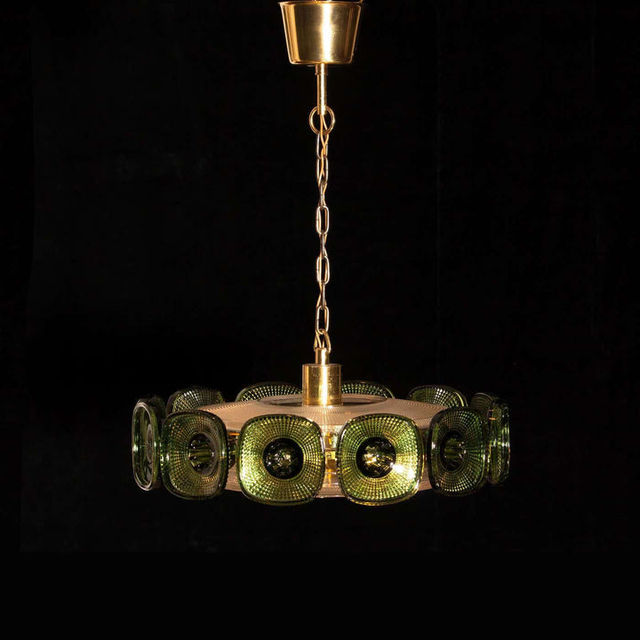 Solvani Chandelier – French Vintage Art Glass Lighting