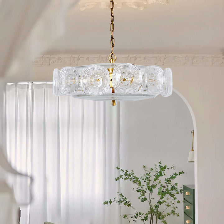 Solvani Chandelier – French Vintage Art Glass Lighting