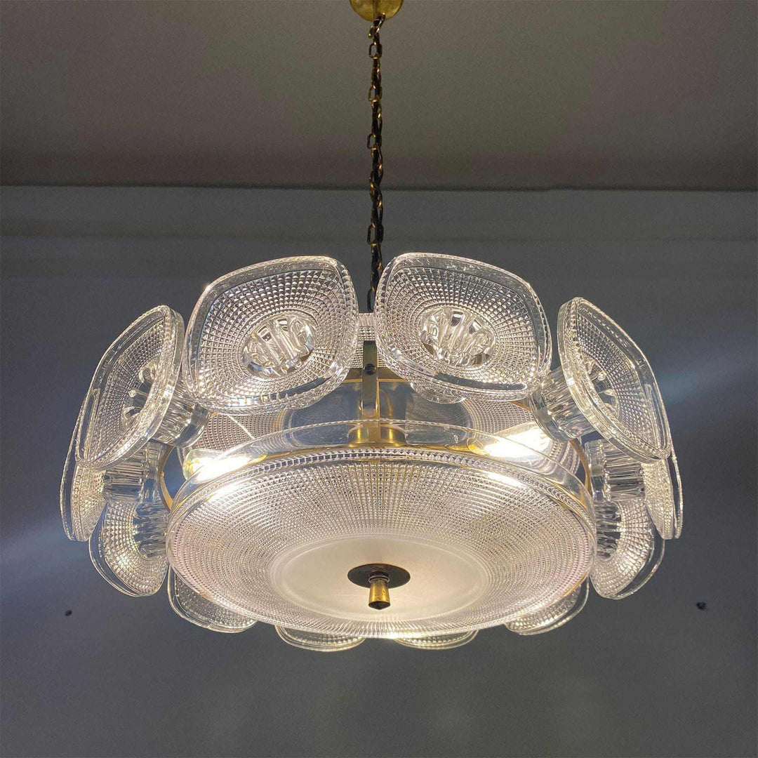 Solvani Chandelier – French Vintage Art Glass Lighting