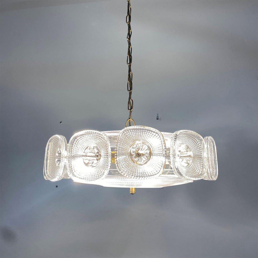 Solvani Chandelier – French Vintage Art Glass Lighting