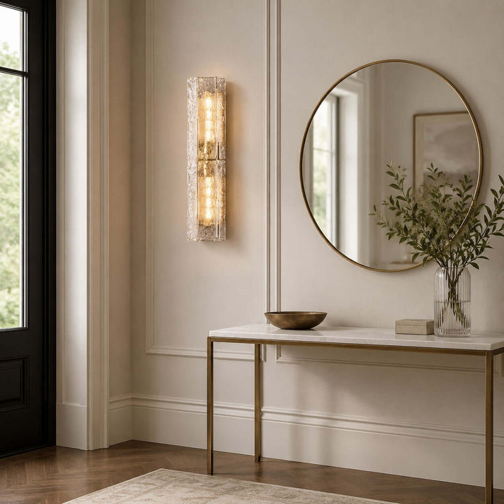 Solvire Wall Sconce - Geometric Wall Sconce for Entryway Decor