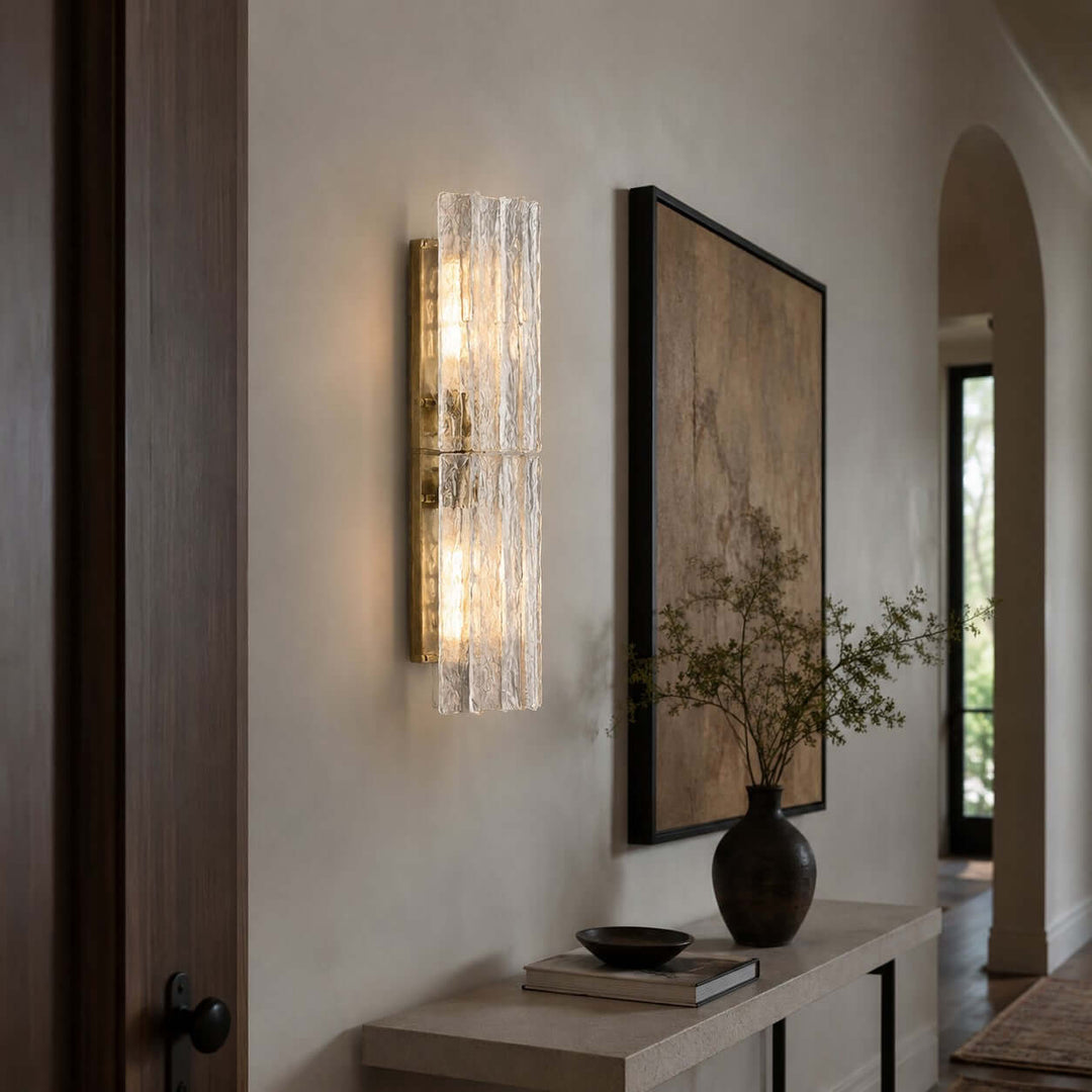 Solvire Wall Sconce - Geometric Wall Sconce for Entryway Decor