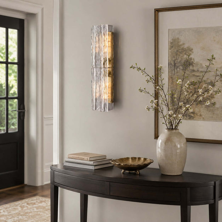 Solvire Wall Sconce - Geometric Wall Sconce for Entryway Decor