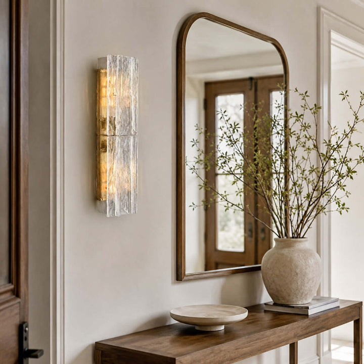 Solvire Wall Sconce - Geometric Wall Sconce for Entryway Decor