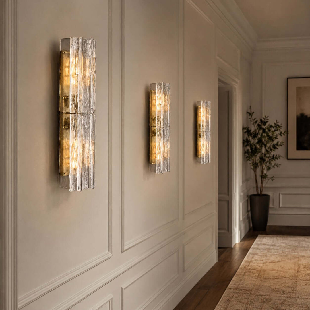 Solvire Wall Sconce - Geometric Wall Sconce for Entryway Decor