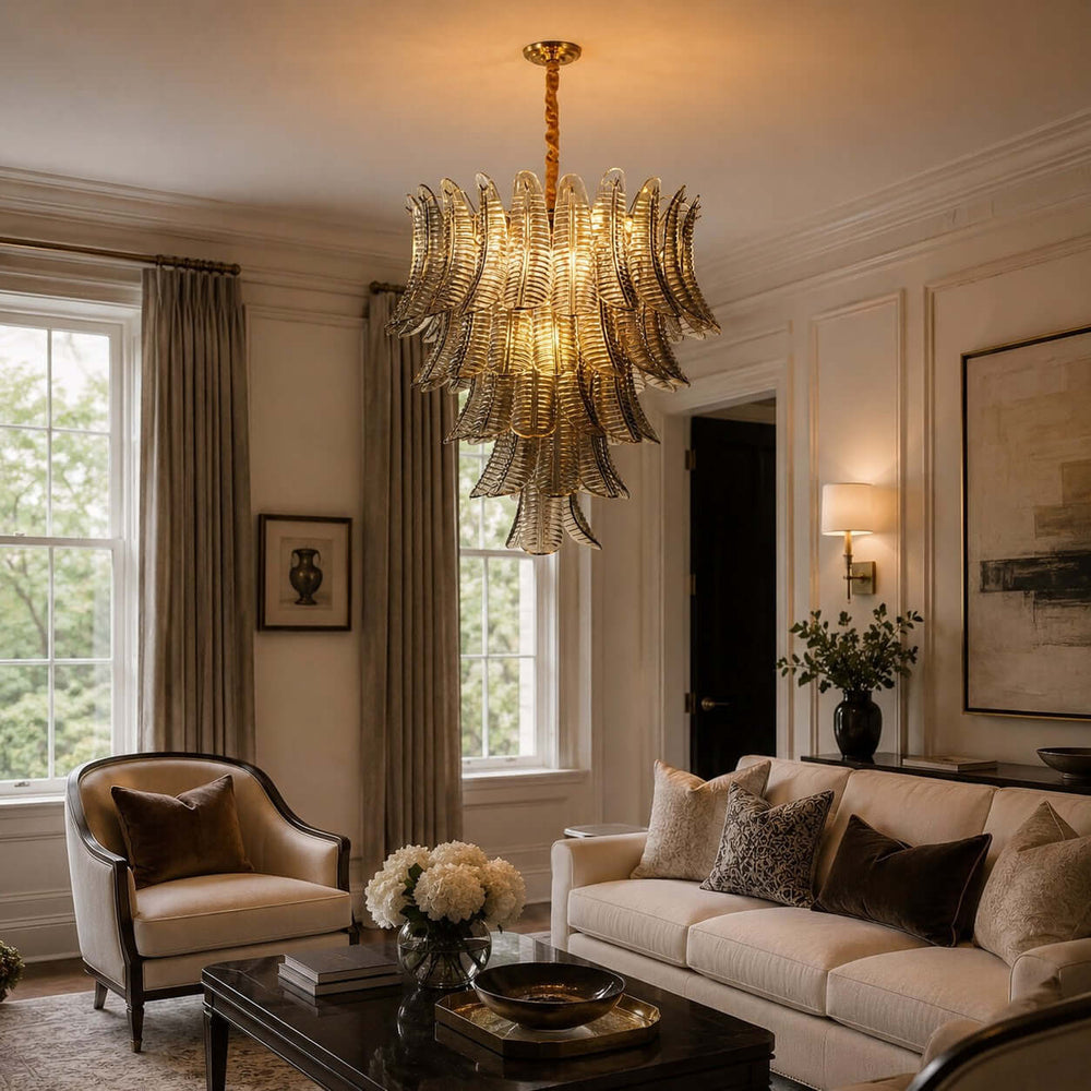 Sorelia Chandelier | Contemporary Murano Glass for Living Room