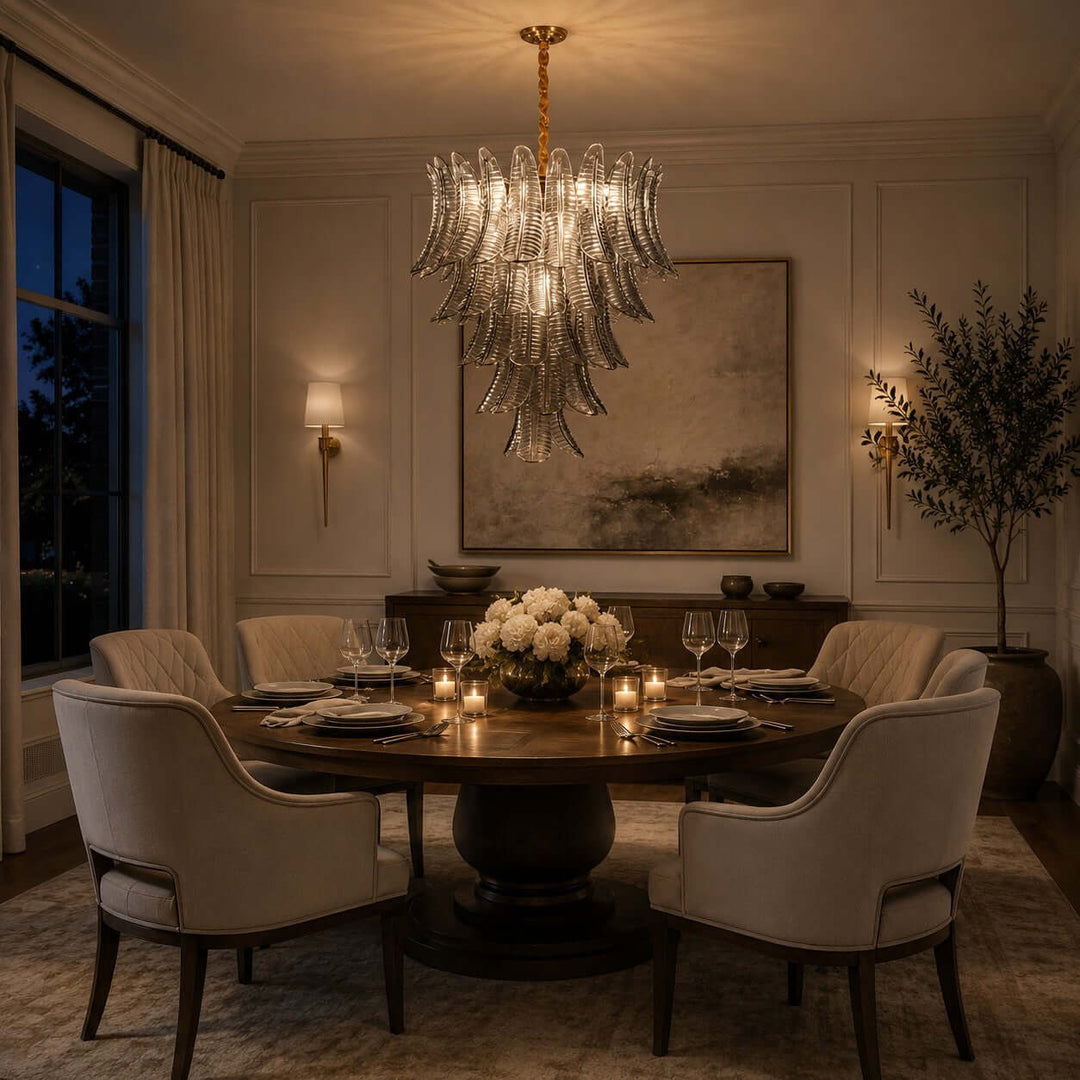Sorelia Chandelier | Contemporary Murano Glass for Living Room