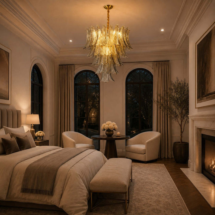 Sorelia Chandelier | Contemporary Murano Glass for Living Room