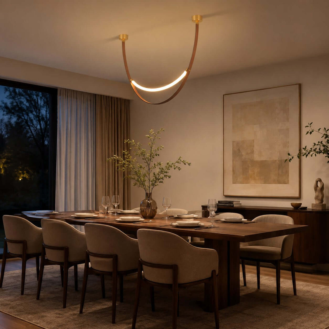 Sorin Pendant Light - Modern Leather Art Island Light Fixture | Vinlighting