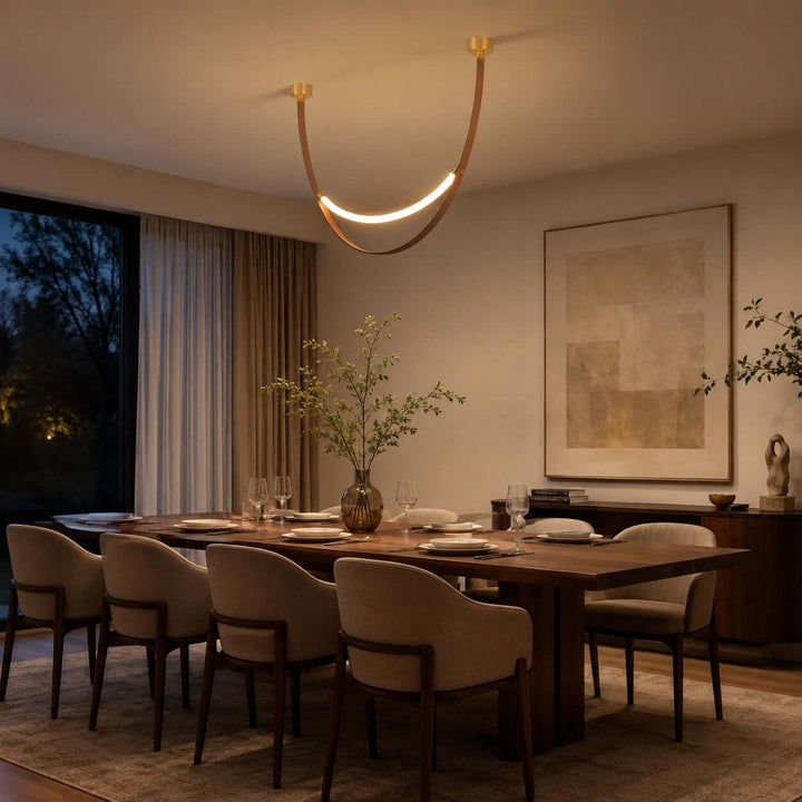 Sorin Pendant Light - Modern Leather Art Island Light Fixture | Vinlighting