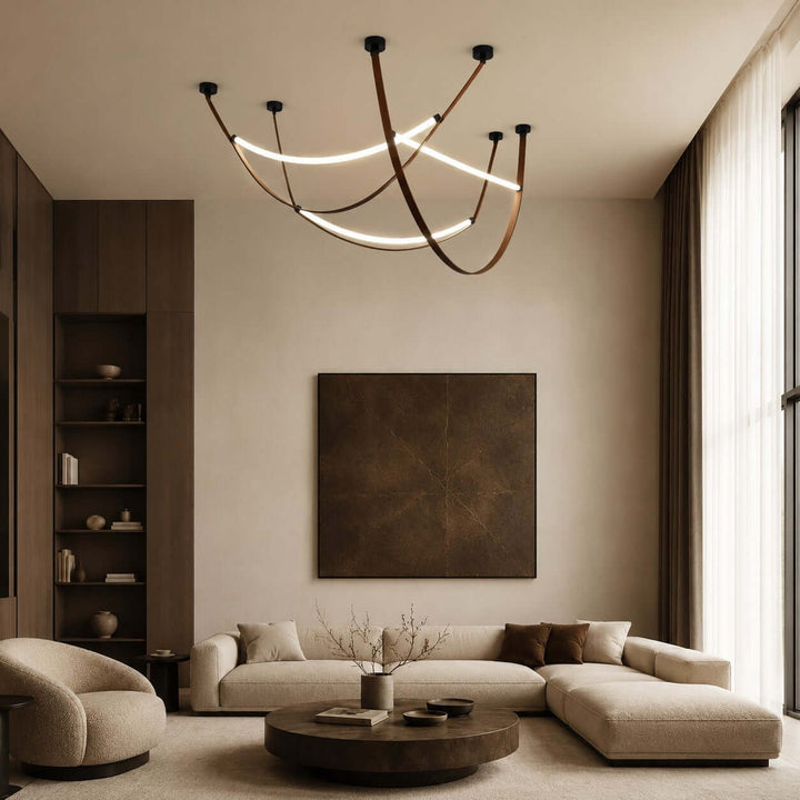 Sorin Pendant Light - Modern Leather Art Island Light Fixture | Vinlighting