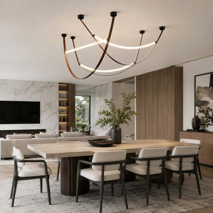 Sorin Pendant Light - Modern Leather Art Island Light Fixture | Vinlighting