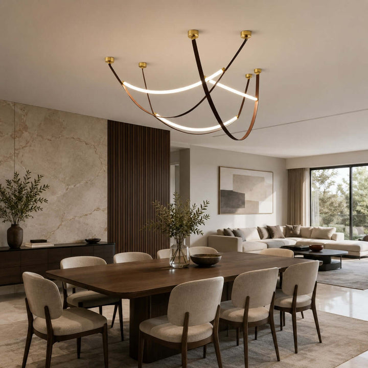Sorin Pendant Light - Modern Leather Art Island Light Fixture | Vinlighting