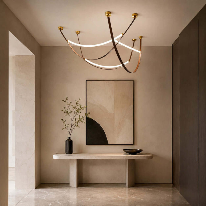 Sorin Pendant Light - Modern Leather Art Island Light Fixture | Vinlighting