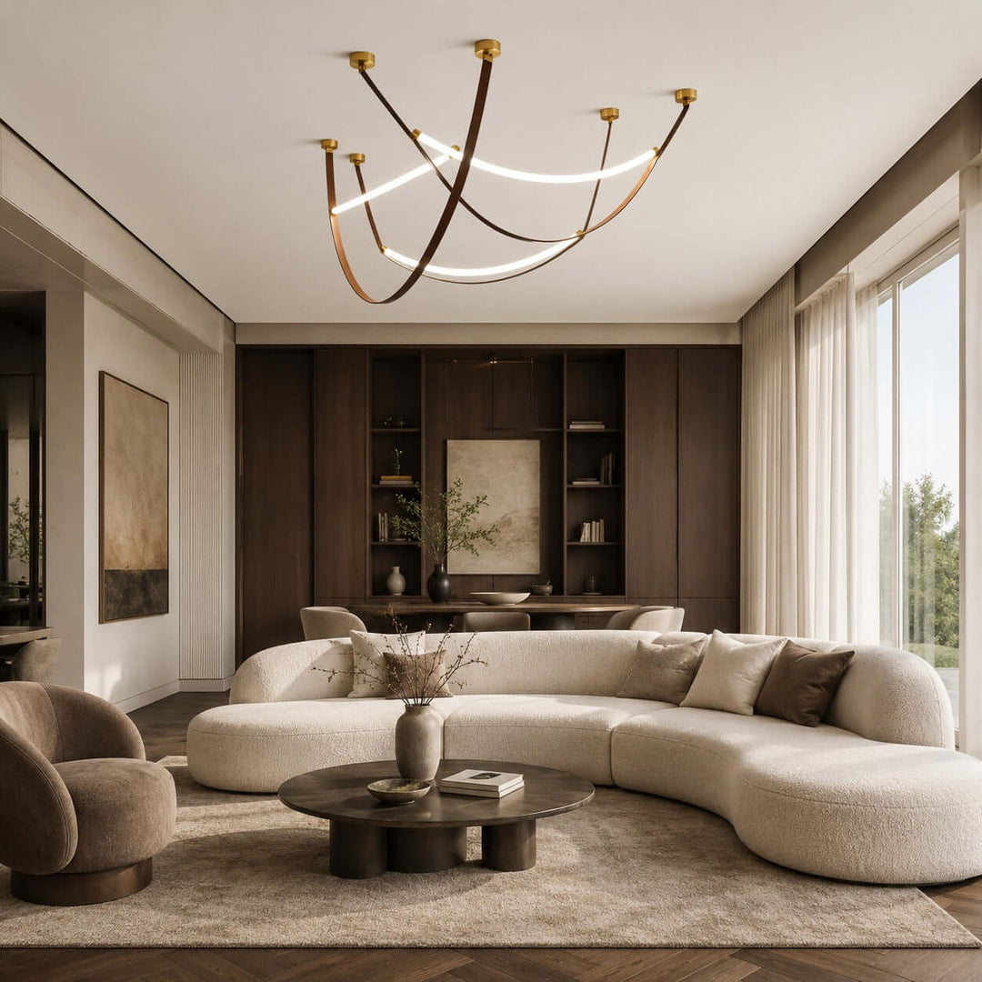 Sorin Pendant Light - Modern Leather Art Island Light Fixture | Vinlighting