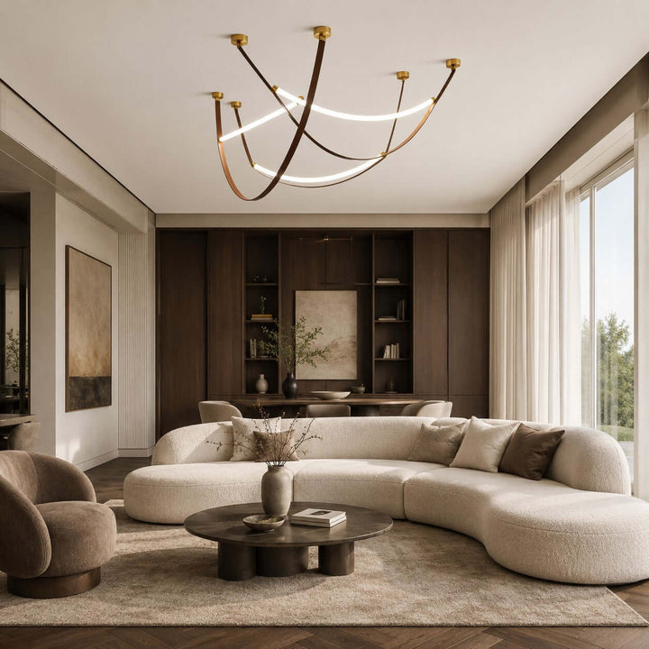 Sorin Pendant Light - Modern Leather Art Island Light Fixture | Vinlighting