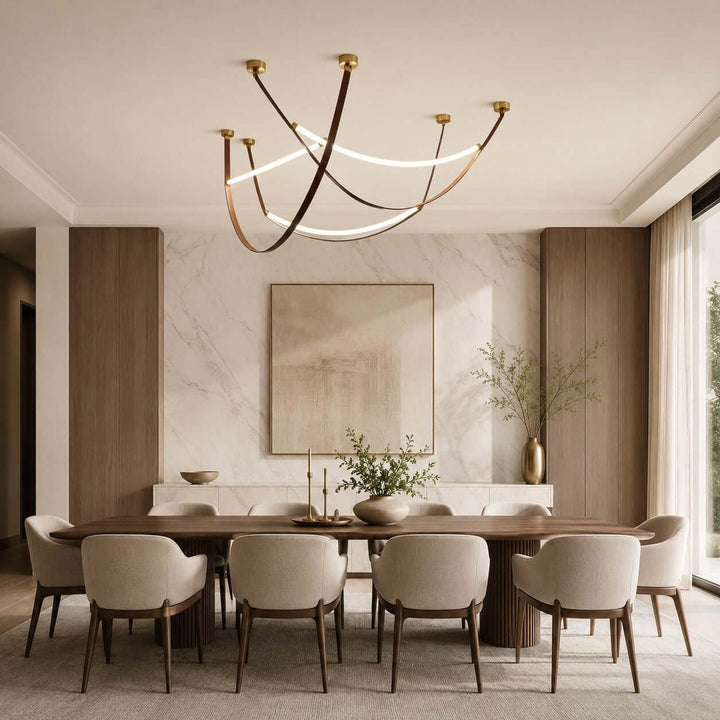 Sorin Pendant Light - Modern Leather Art Island Light Fixture | Vinlighting