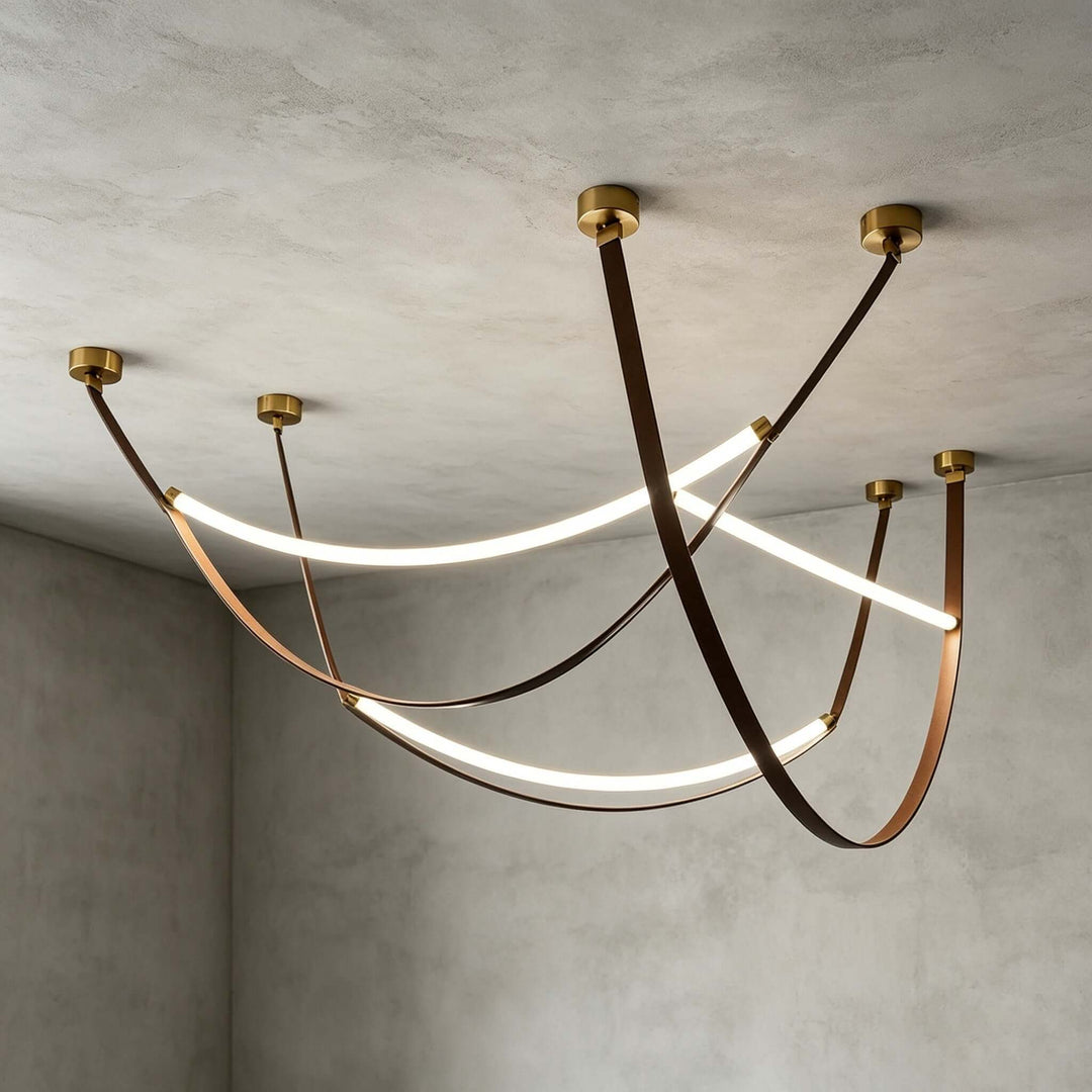 Sorin Pendant Light - Modern Leather Art Island Light Fixture | Vinlighting
