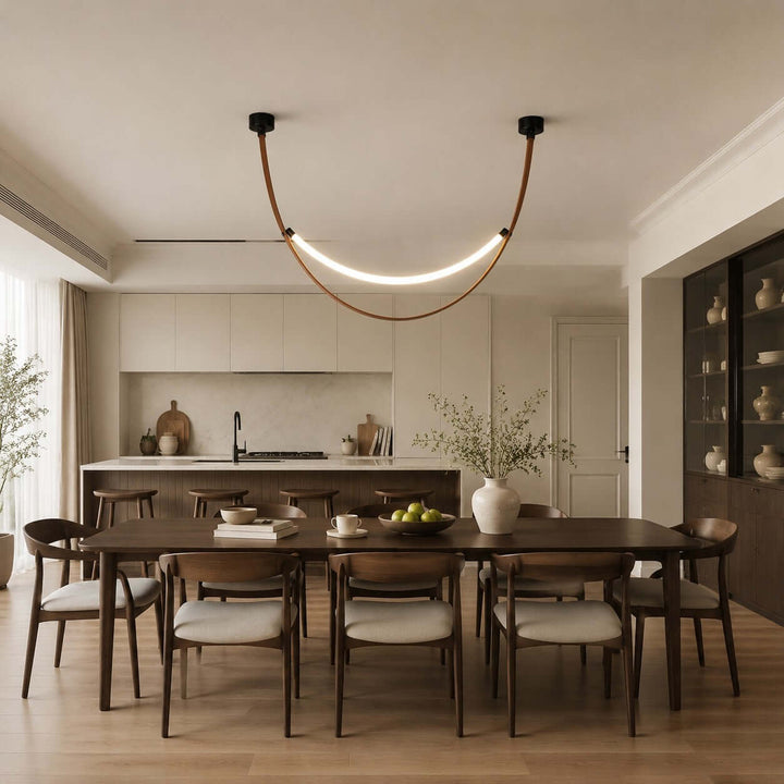 Sorin Pendant Light - Modern Leather Art Island Light Fixture | Vinlighting