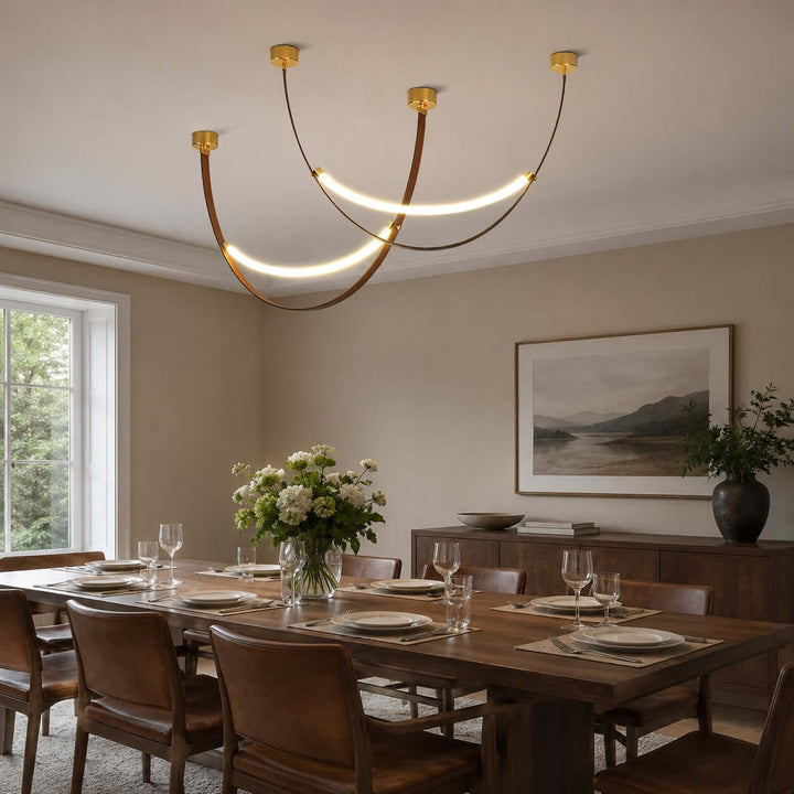 Sorin Pendant Light - Modern Leather Art Island Light Fixture | Vinlighting