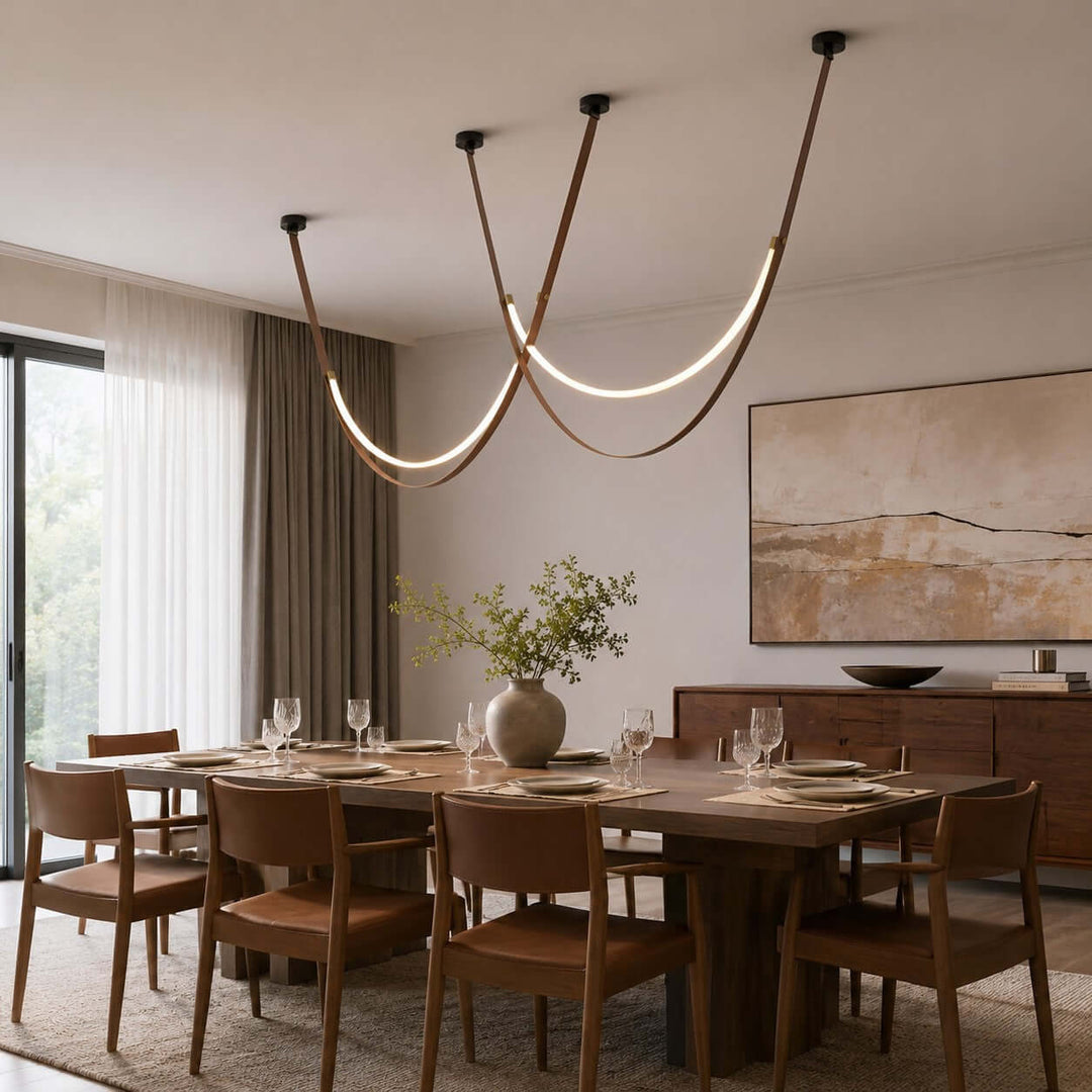 Sorin Pendant Light - Modern Leather Art Island Light Fixture | Vinlighting
