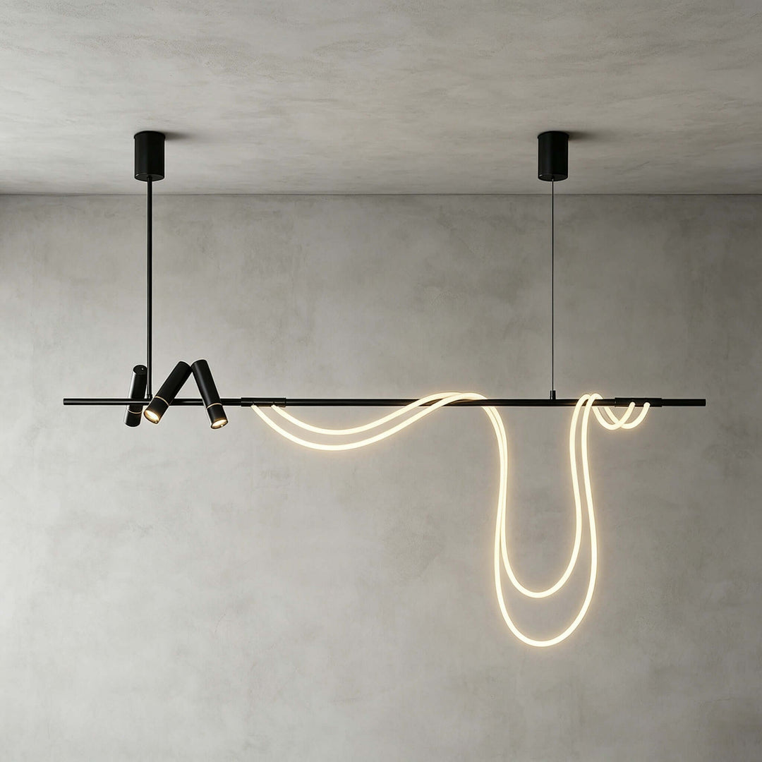 Modern Black LED Chandelier for Dining Rooms and Islands | Vinlighting