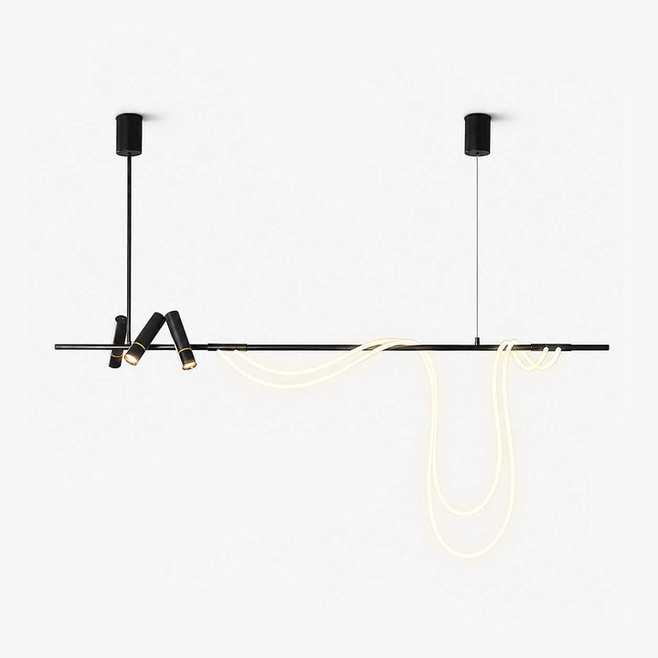 Modern Black LED Chandelier for Dining Rooms and Islands | Vinlighting