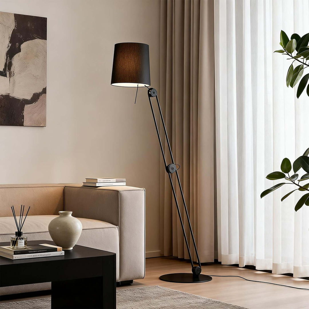 Sovan Floor Lamp – Retro Fabric Artistic Floor Lamp