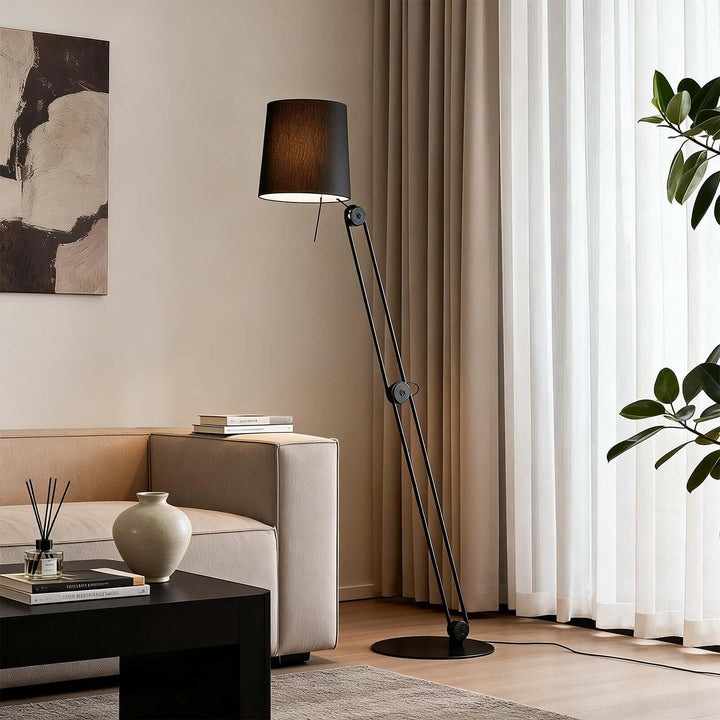 Sovan Floor Lamp – Retro Fabric Artistic Floor Lamp