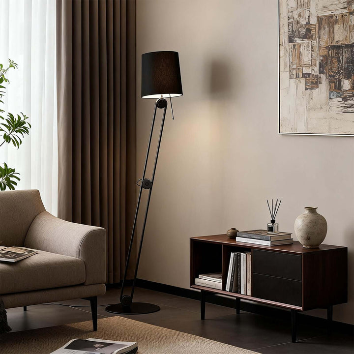 Sovan Floor Lamp – Retro Fabric Artistic Floor Lamp