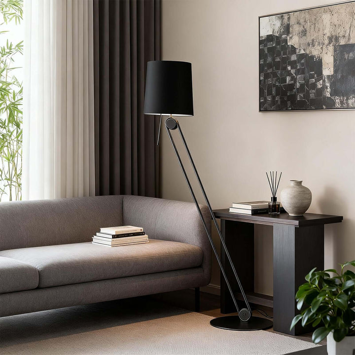 Sovan Floor Lamp – Retro Fabric Artistic Floor Lamp