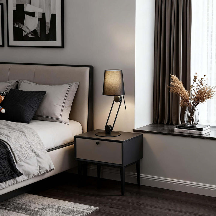 Sovan Table Lamp – Modern Minimal Fabric Table Lamp