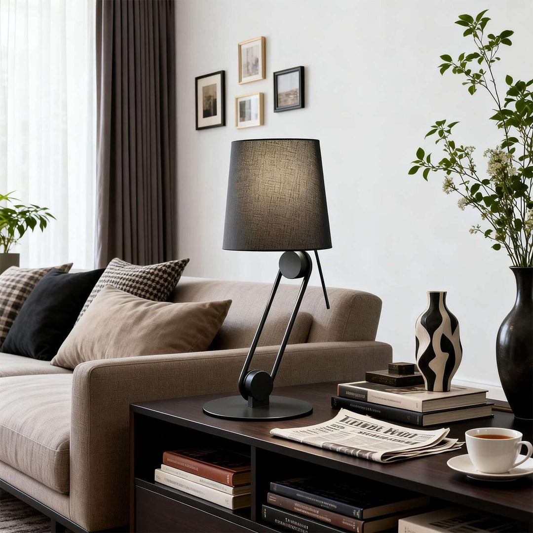 Sovan Table Lamp – Modern Minimal Fabric Table Lamp