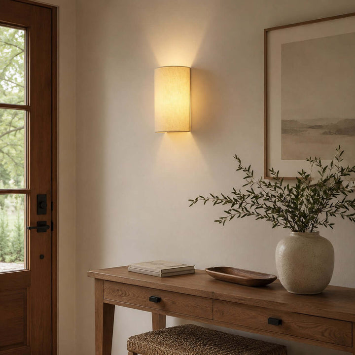 Sovana Wall Sconc - Minimal Fabric Wabi Sabi Wall Light for Bedroom | Vinlighting