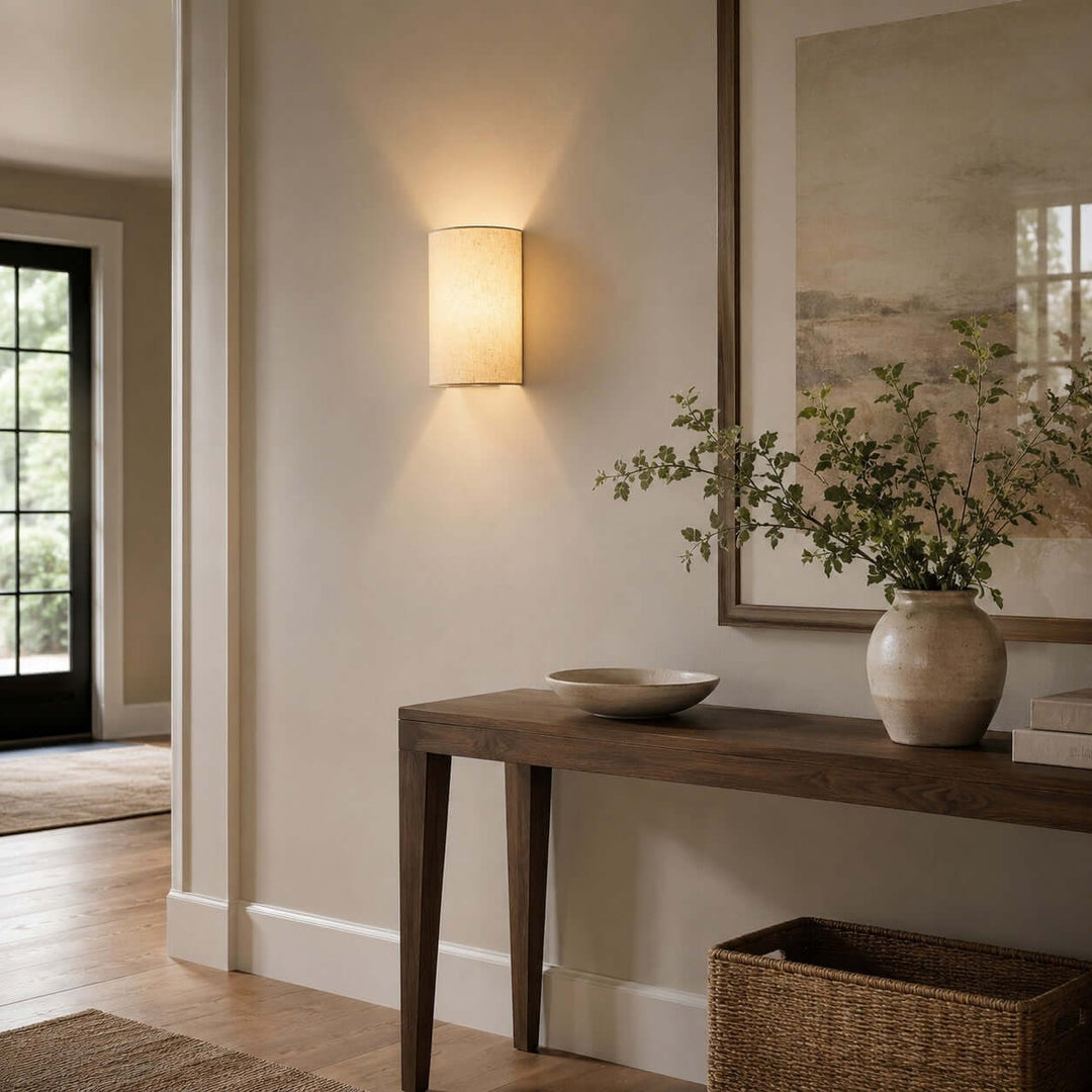 Sovana Wall Sconc - Minimal Fabric Wabi Sabi Wall Light for Bedroom | Vinlighting
