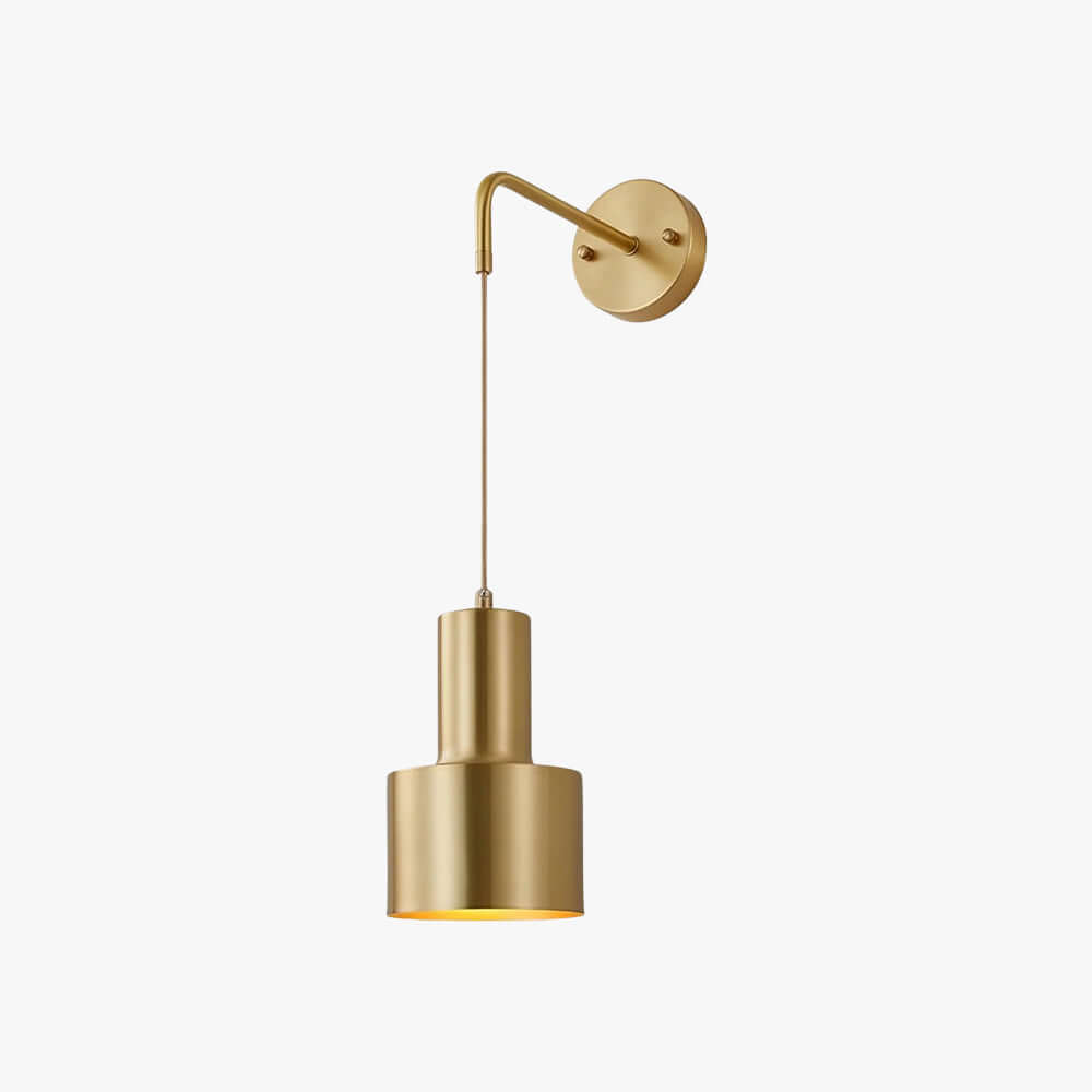 Sovinel Wall Lamp – Nordic Minimalist Brass Bedroom Light