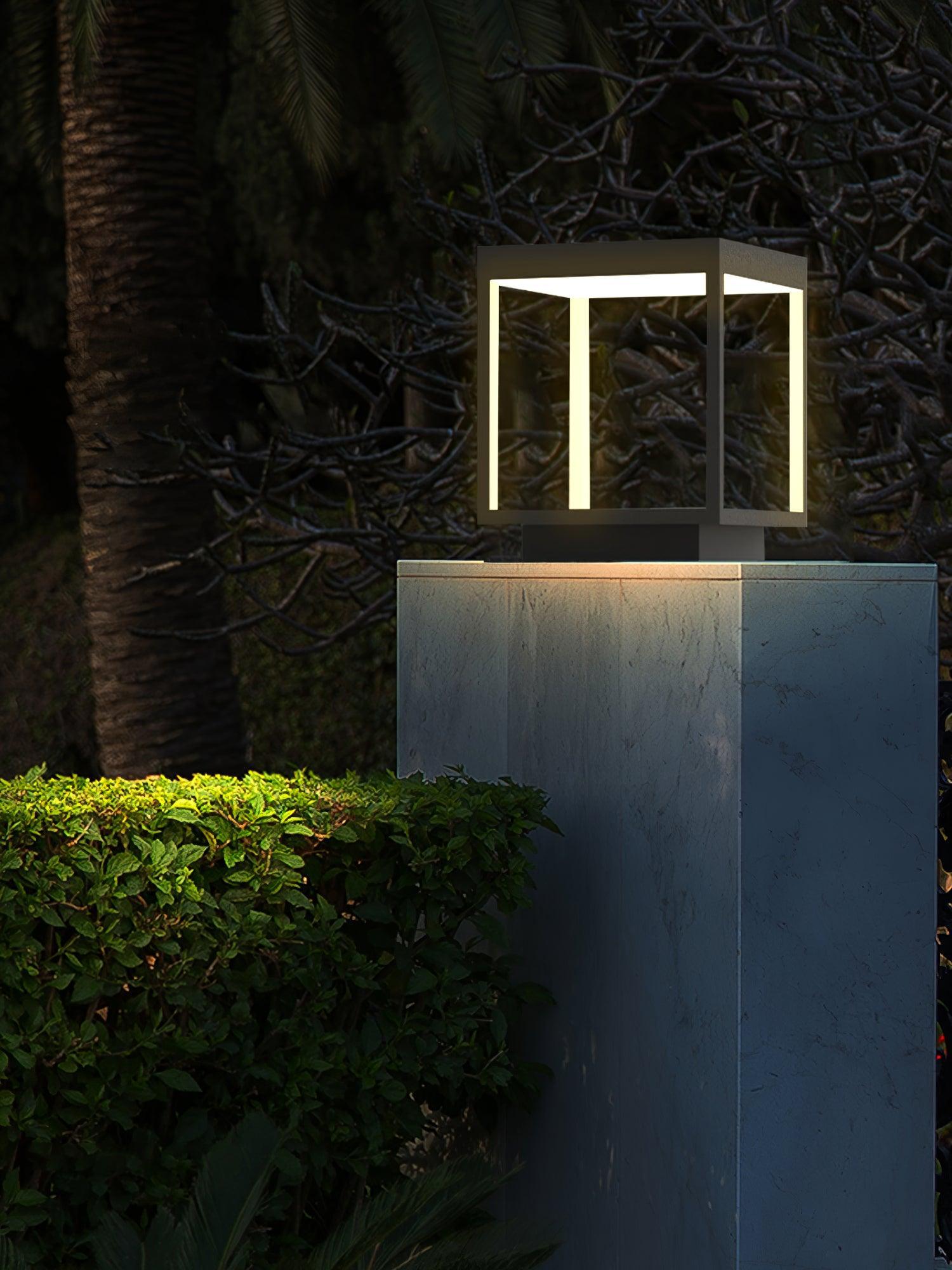 Square Fence Post Garden Light - Vinlighting