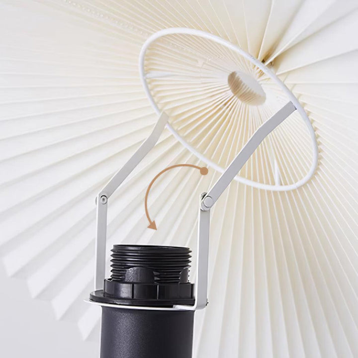 Squiggle Floor Lamp - Unique Design & Luxurious Pleated Shade | Vinlighting | Vinlighting