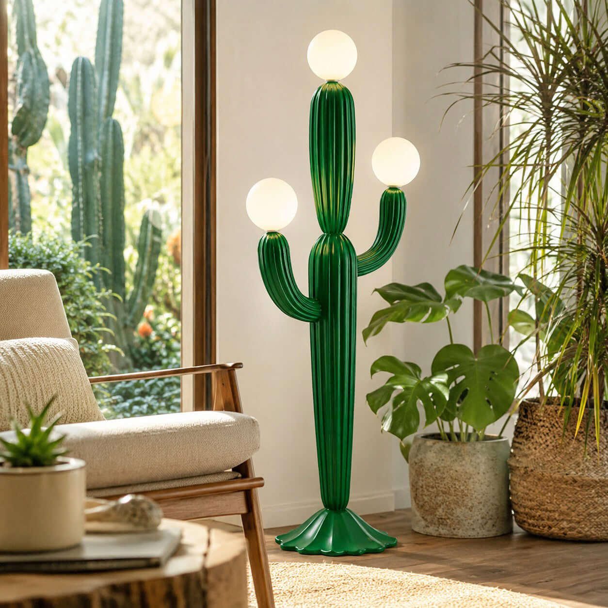 サボテンランプSTAR CACTUS LAMPS Standing Cactus Floor Lamp | Desert-Inspired Lighting for Your
