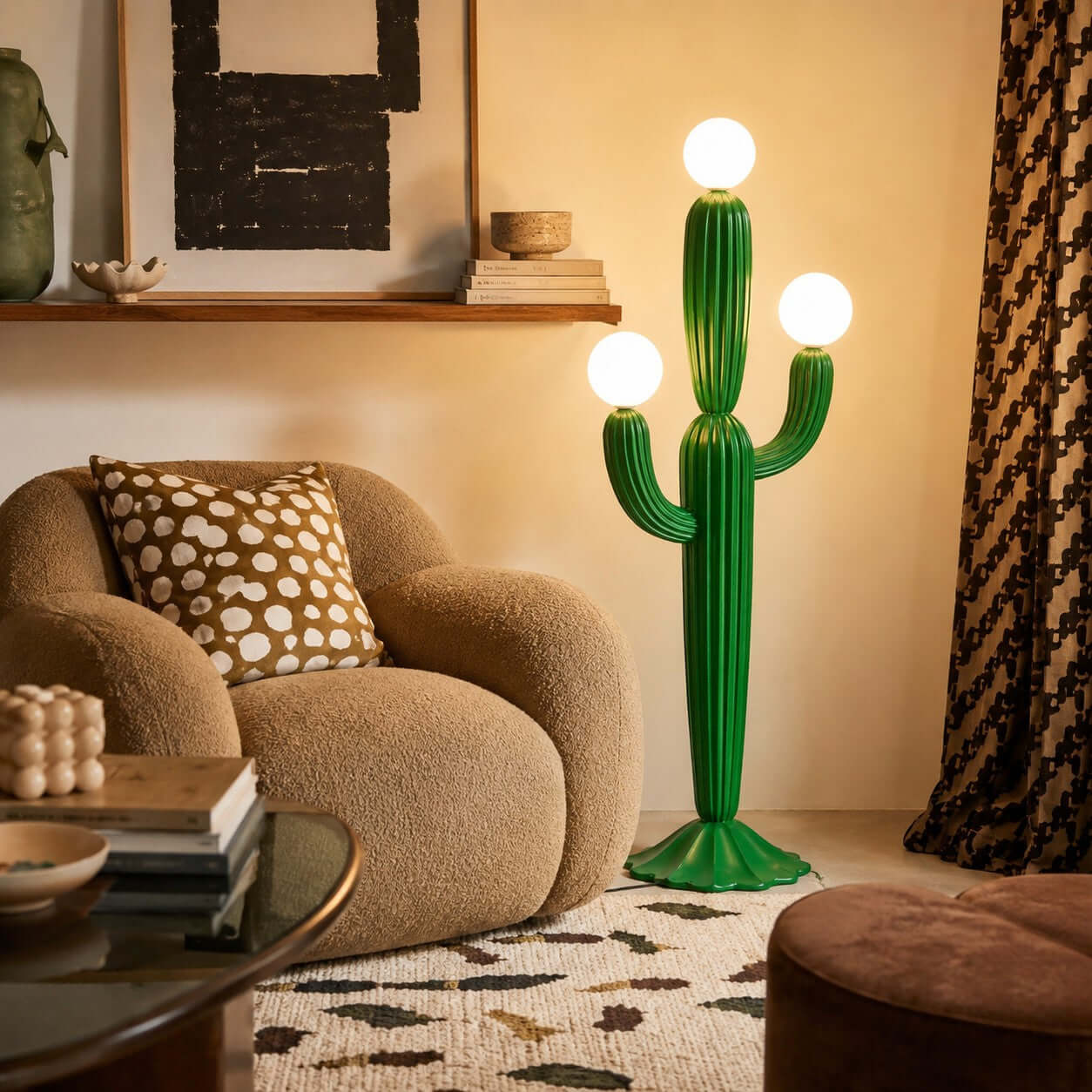 Standing Cactus Floor Lamp | Desert-Inspired Lighting for Your