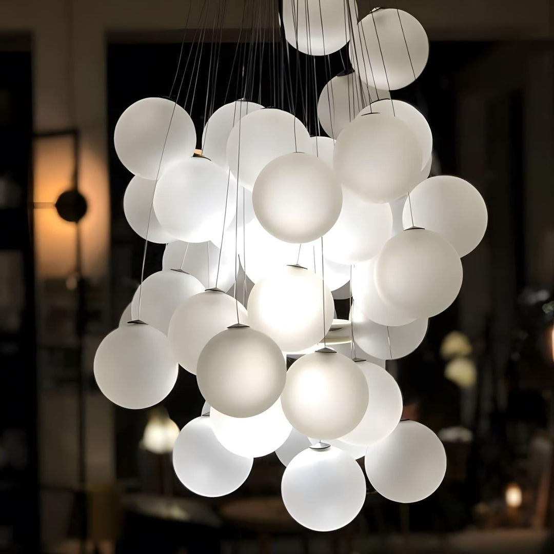 Stochastic Chandelier | Glass Spheres, Customizable Design Lighting | Vinlighting | Vinlighting