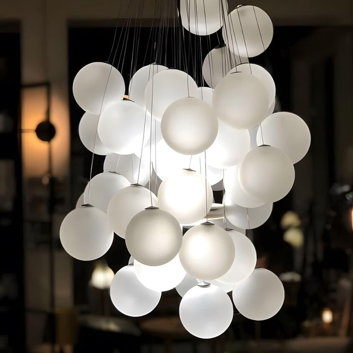 Stochastic Chandelier | Glass Spheres, Customizable Design Lighting | Vinlighting | Vinlighting