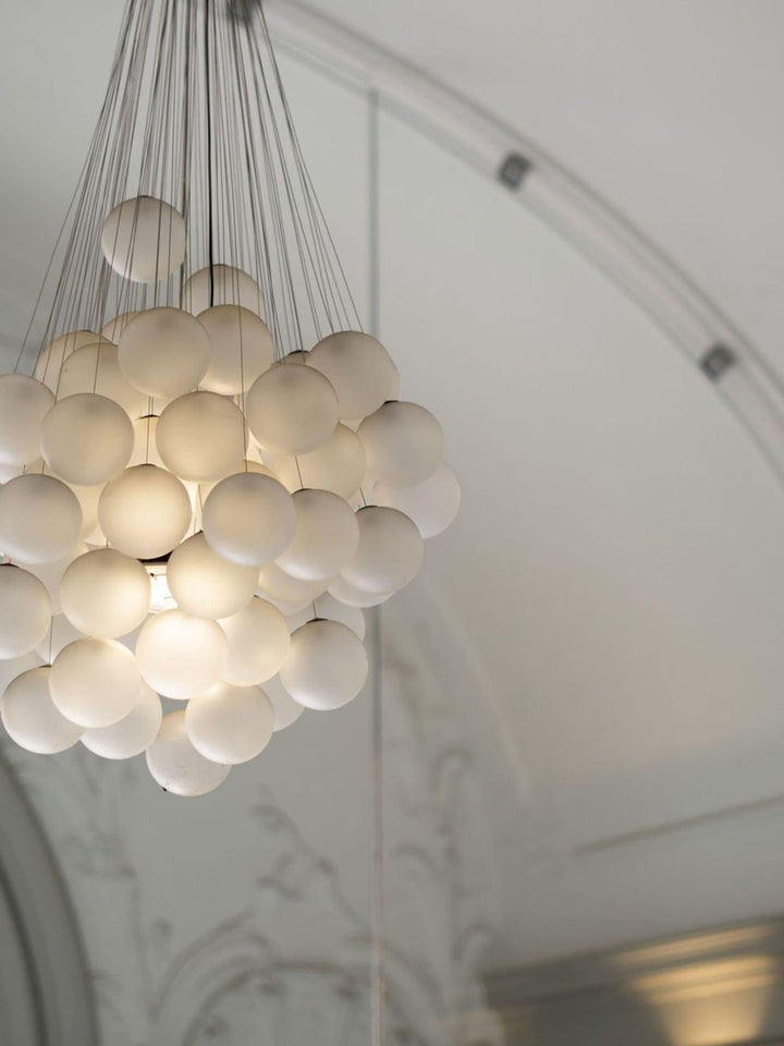 Stochastic Chandelier | Glass Spheres, Customizable Design Lighting | Vinlighting | Vinlighting
