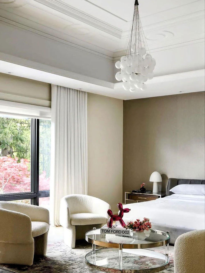 Stochastic Chandelier | Glass Spheres, Customizable Design Lighting | Vinlighting | Vinlighting
