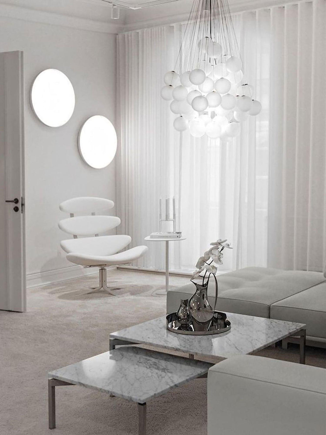 Stochastic Chandelier | Glass Spheres, Customizable Design Lighting | Vinlighting | Vinlighting