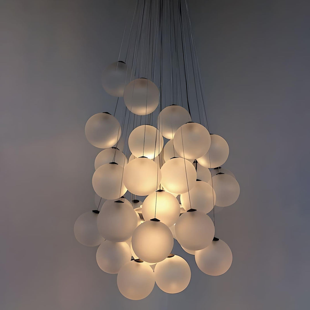 Stochastic Chandelier | Glass Spheres, Customizable Design Lighting | Vinlighting | Vinlighting